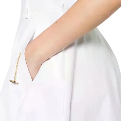 THE CHAIN-DETAIL MIDI SKIRT